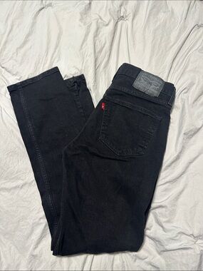 Levi's Men's Black Slim Straight Jeans 32x32